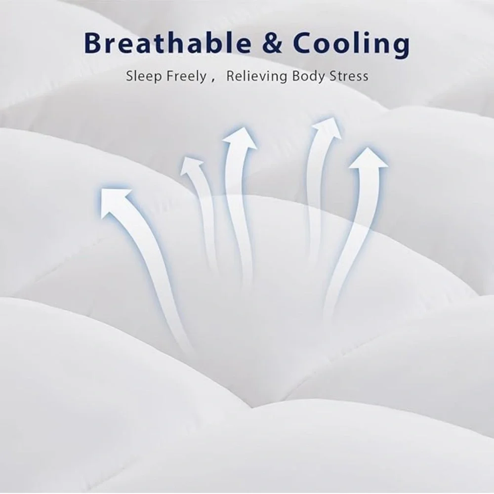 Plush White Mattress Topper
